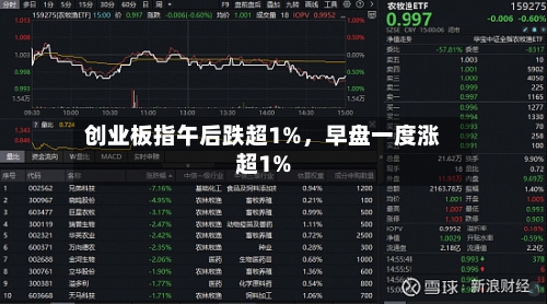 创业板指午后跌超1%	，早盘一度涨超1%-第2张图片