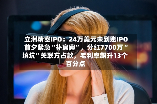 立洲精密IPO：24万美元未到账IPO前夕紧急“补窟窿”，分红7700万“填坑”关联方占款	，毛利率飙升13个百分点-第2张图片