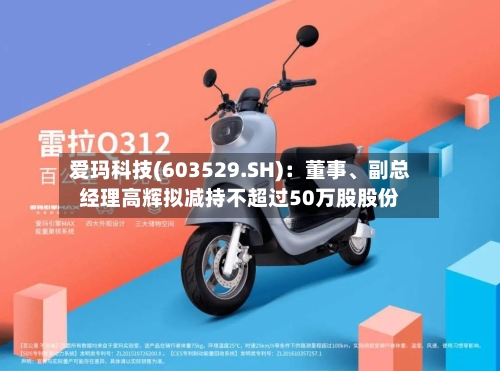 爱玛科技(603529.SH)：董事、副总经理高辉拟减持不超过50万股股份-第1张图片