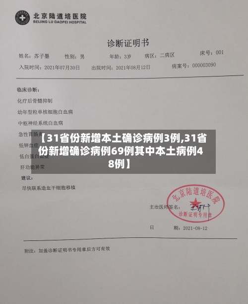 【31省份新增本土确诊病例3例,31省份新增确诊病例69例其中本土病例48例】-第1张图片