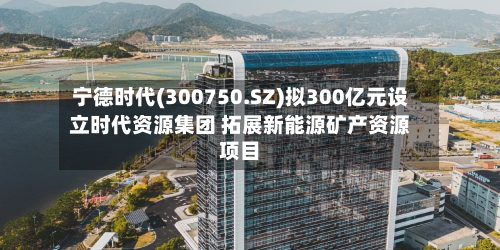 宁德时代(300750.SZ)拟300亿元设立时代资源集团 拓展新能源矿产资源项目-第2张图片