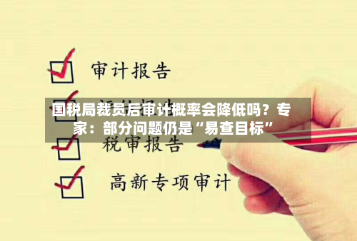 国税局裁员后审计概率会降低吗？专家：部分问题仍是“易查目标”-第3张图片