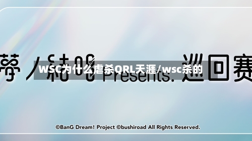 WSC为什么虐杀QRL天涯/wsc杀的-第2张图片