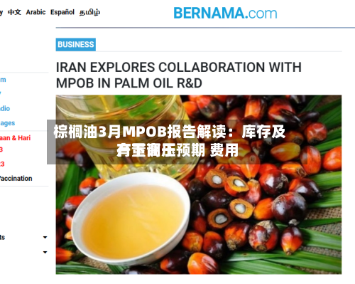 棕榈油3月MPOB报告解读：库存及产量高于预期 费用有下调压-第2张图片