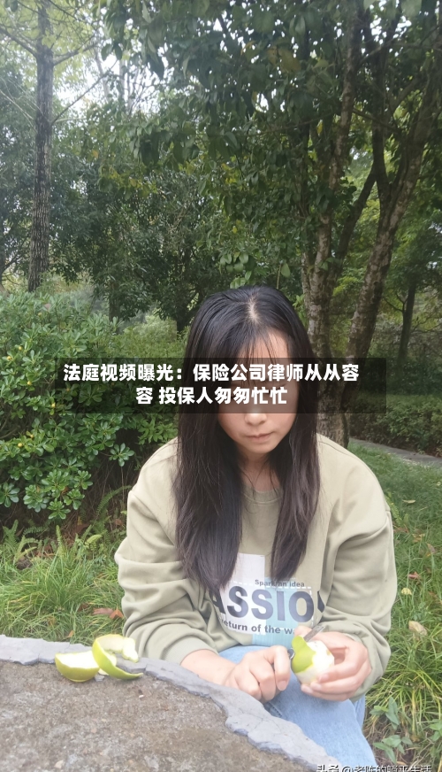 法庭视频曝光：保险公司律师从从容容 投保人匆匆忙忙-第1张图片