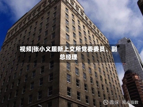 视频|张小义履新上交所党委委员、副总经理-第2张图片