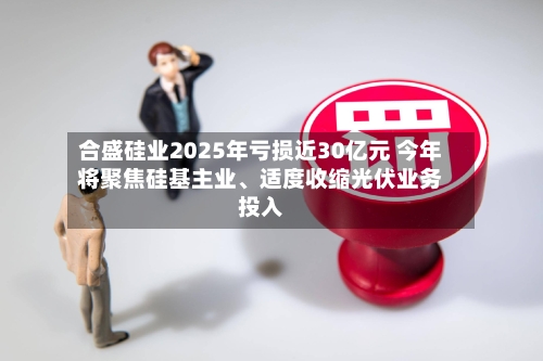 合盛硅业2025年亏损近30亿元 今年将聚焦硅基主业、适度收缩光伏业务投入-第1张图片