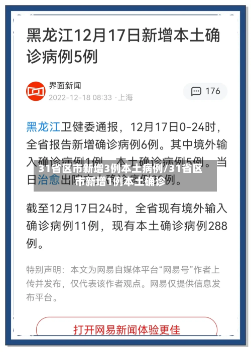 31省区市新增3例本土病例/31省区市新增1例本土确诊-第1张图片