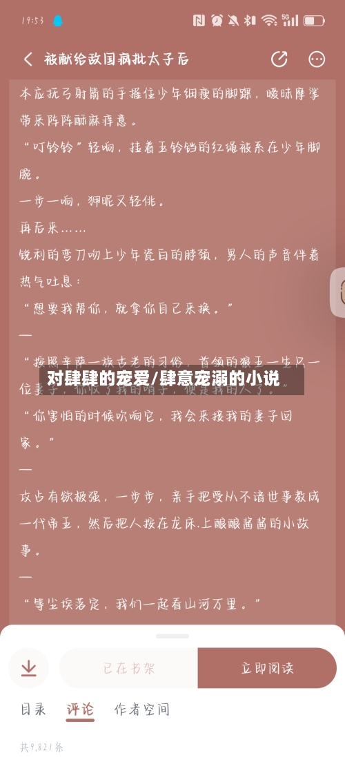 对肆肆的宠爱/肆意宠溺的小说-第2张图片