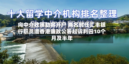 向中介收贿助客开户 两名时任汇丰银行职员遭香港廉政公署起诉判囚10个月及半年-第1张图片
