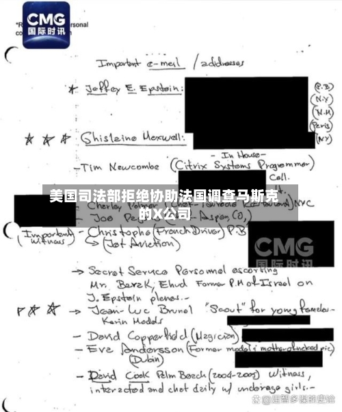 美国司法部拒绝协助法国调查马斯克的X公司-第1张图片