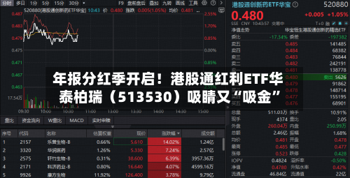 年报分红季开启！港股通红利ETF华泰柏瑞（513530）吸睛又“吸金”-第1张图片