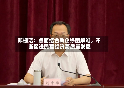 郑栅洁：点面结合助企纾困解难，不断促进民营经济高质量发展-第1张图片