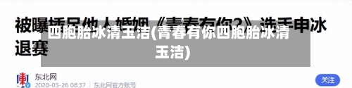 四胞胎冰清玉洁(青春有你四胞胎冰清玉洁)-第1张图片
