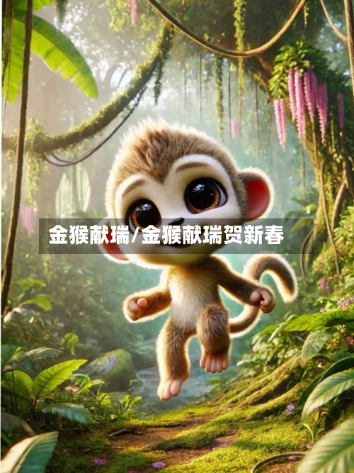 金猴献瑞/金猴献瑞贺新春-第1张图片